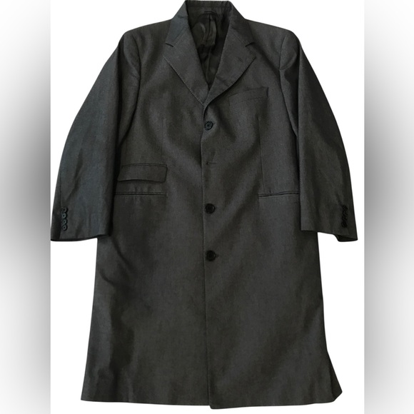 BURBERRY***Men’s Grey Long Jacket Blazer US 40***EUC $2850 - Picture 2 of 11